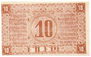 Románia / Temesvár 1919. 10f T:AU
Romania / Timişoara 1919. 10 Fileri C:AU