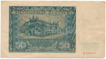 Lengyelország / Német megszállás 1941. 50Zl "B" T:F
Poland / German Occupation 1941. 50 Z...