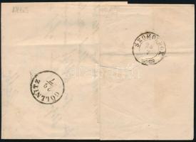 1865 5kr levélen "MECZENZÉF" - Prakendorf