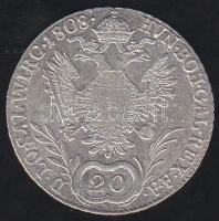 Ausztria/magyar verdejel 1808B 20Kr Ag II.Ferenc T:2/3
