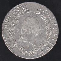 Ausztria/magyar verdejel 1808B 20Kr Ag II.Ferenc T:2/3