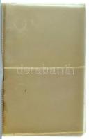 "Münz Briefe aus aller Welt" piros, plüssborítású, négygyűrűs album tokban, 35db osztás né...