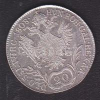 Ausztria/magyar verdejel 1808B 20Kr Ag II.Ferenc T:2/3