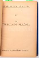 Nemzeti Parasztárt Pártiskolai Füzetek 1-12. füzet. A párt elnöke, Veres Péter (1897-1970) író, poli...