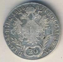 Ausztria/magyar verdejel 1808B 20Kr Ag II.Ferenc T:2/3