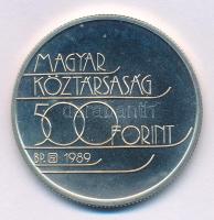 1989. 500Ft Ag "XVI. Téli Olimpia - Albertville 1992" kapszulában T:BU Adamo EM111