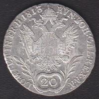 Ausztria/magyar verdejel 1813E 20Kr Ag II.Ferenc T:2-/3 juszt.