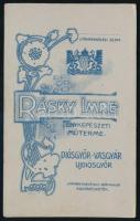 cca 1910 Kisgyermek portréja, vizitkártya Rásky Imre diósgyőri (Diósgyőr-Vasgyár, Újdiósgyőr) műterm...