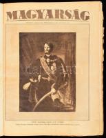 1928 A Magyarság c. lap I. fél évfolyami száma bekötve, félvászon kötésben.