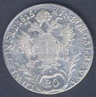 Ausztria/magyar verdejel 1815B 20Kr Ag II.Ferenc T:2/3