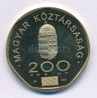 2000. 200Ft Cu-Zn "2000. évforduló / Rodin: a Gondolkodó, a Naprendszer" kapszulában T:AU (eredetileg PP) Adamo EM164