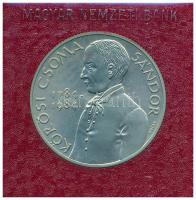 1984. 100Ft alpakka "Kőrösi Csoma Sándor" eredeti műbőr tokban, tanúsítvánnyal T:BU, halvány patina Adamo EM78