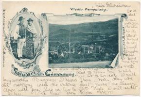 1902 Campulung Muscel, Hosszúmező, Kimpolung, Cimpolung (Arges); general view. N. Manolescu, Fotografie E. R. Speek. Art Nouveau, floral (cut)