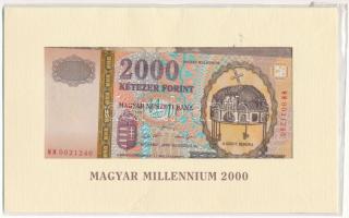 2000. 2000Ft "Millenium" "MM 0021240" eredeti díszcsomagolásban T:UNC Adamo F56A