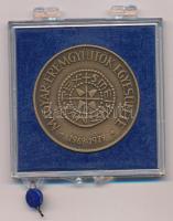Csúcs Viktória (1934-) 1979. "Magyar Éremgyűjtők Egyesülete 1969-1979" kétoldalas bronz emlékérem eredeti plombált "ÁPV" műanyag tokban (42,5mm) T:UNC Adamo NK1