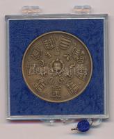 Csúcs Viktória (1934-) 1979. "Magyar Éremgyűjtők Egyesülete 1969-1979" kétoldalas bronz em...