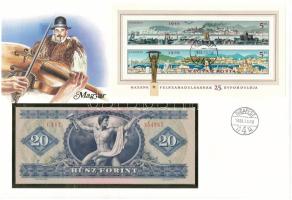 Magyarország 1975. 20Ft felbélyegzett borítékban, bélyegzéssel T:UNC Hungary 1975. 20 Forint in envelope with stamp and cancellation C:UNC