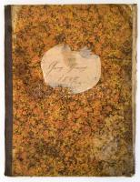 Neueste Violin Schule Wien, 1849. Diabelli. 39p. Rézmetszetű kotta, korabeli kötésben, foltos lapokk...