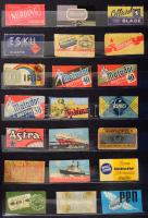 260 darabos borotvapenge csomagoló gyűjtemény, albumba rendezve. Mind klf