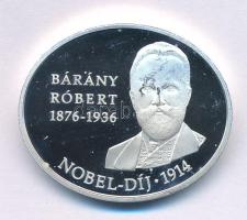 2014. 5000Ft Ag "100 éve nyert Nobel-díjat Bárány Róbert" kapszulában, tanúsítvánnyal T:AU...
