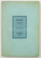 Ararát. Magyar zsidó évkönyv az 1944. évre. Szerk.: Komlós Aladár. Bp., 1944, Országos Izr. Leányárvaház (Hungária-ny.), 155+(5) p.+ 4 (kétoldalas) t. Kiadói papírkötés, jó állapotban