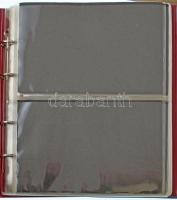 Két darab kisalakú, négygyűrűs berakó bankjegyek számára, egyenként 25db kettes osztású berakólappal...