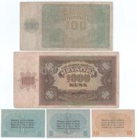 Olaszország / Velence / Osztrák-magyar megszállás 1918. 5c (2x) + 10c + Horvátország / Független Hor...