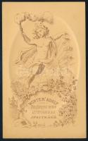 cca 1865 Férfi portré. Vizitkártya Winter Adolf ipolysághi műterméből, 10,5x6,5 cm