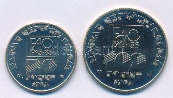 1985. 20Ft Cu-Ni "FAO" + 100Ft Cu-Ni "FAO" T:BU Adamo EM90, EM91