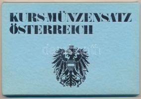 Ausztria 1980. 2gr-20Sch (8xklf) forgalmi sor műanyag és papírtokban, tanúsítvánnyal T:UNC Austria 1980. 2 Groschen - 20 Schilling (8xdiff) coin set in plastic and paper case, with certificate C:UNC