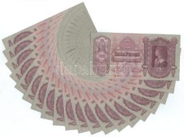 1930. 100P (20x) sorszámkövetők "*E 017 089658 - *E 017 089677" T:AU,XF hajtatlan, de sarokhajlások Adamo P17