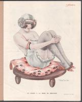 1925 Le Sourire c. francia humoros hetilap 1925. ápr. 16-i száma, benne erotikus illusztrációkkal (H...
