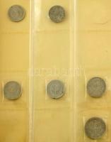 ~82db-os vegyes fémpénz gyűjtemény, benne lengyel forgalmi- és emlékérmékkel. Fekete műbőr borítású ...