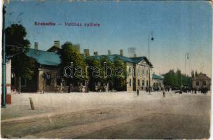 1918 Szabadka, Subotica; Indóház, vasútállomás, pályaudvar / railway station (EB)