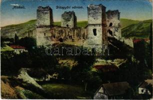 Miskolc, diósgyőri várrom. Grünwald Ignác kiadása (kopott sarkak / worn corners)