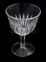 Olasz italos pohár készlet, jelzett, hibátlan, 6 darab, m: 11,5 cm