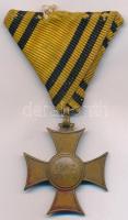 1913. "Mozgósítási Kereszt / 1912-1913-as Emlékkereszt" bronz kitüntetés eredeti viseltes ...