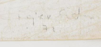 Fejér Csaba (1936-2002): Alaktanulmányok, 1972 (kétoldalas mű). Kréta, szén, papír, jelzett. 42,5×28...