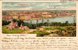1899 (Vorläufer) Havana, La Habana, Havanna; Kunstanstalt Kosmos litho s: Geiger R. (Rb)