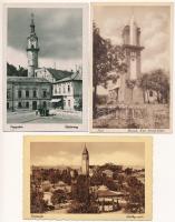 7 db RÉGI magyar város képeslap / 7 pre-1945 Hungarian town-view postcards