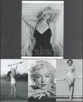Marilyn Monroe (1926-1962) amerikai színésznő, fotómodell, énekesnő, 4 db modern nagyítás, jelzés né...