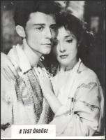 A test ördöge c. francia film (főszerepben: Gérard Philipe) jeleneteit ábrázoló 3 db promóciós fotó,...