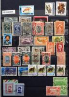 Afrikai országok A-Z érdekes sok ezer darabos főleg bélyegzett anyag, régi és modern bélyegek, kivág...