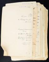 cca 1910-1940 Kb 100 db okmánybélyeges okmány.