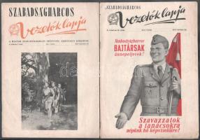 1950 A Szabadságharcos vezetők lapja c. folyóirat 3 db száma: II. évf. 2., 9., 10.