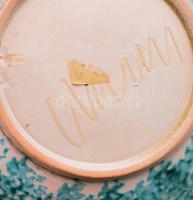 Iparművészeti falitál, jelzett, hibátlan, d: 29 cm