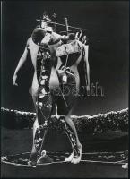 cca 1937 Raoul Ubac (1910-1985) francia fotóművész fotókollázsa, 1 db modern nagyítás, jelzés nélkül, 21x15 cm