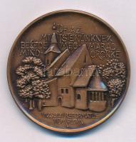 Varga Éva (1949-) 1990. "Vizsolyi Biblia" kétoldalas bronz emlékérem (42,5mm) T:AU