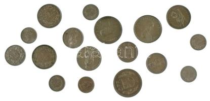 Svájc 1968-1978. 1/2Fr Cu-Ni (6x) + 1968-1976. 1Fr Cu-Ni (4x) + 1970-1980. 2Fr Cu-Ni (4x) + 1968-1980. 5Fr (3x), (összesen 30Fr névértékben) Cu-Ni T:AU-VF Switzerland 1968-1978. 1/2 Franc Cu-Ni (6x) + 1968-1976. 1 Franc Cu-Ni (4x) + 1970-1980. 2 Francs Cu-Ni (4x) + 1968-1980. 5 Francs (3x), (total value of 30 Francs) Cu-Ni T:AU-VF