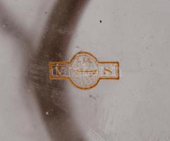 cca 1890, Victor Saglier (1809-1894) kekszkínáló. Savmaratott hutaüvegen aranyszínű kartusokban kézz...